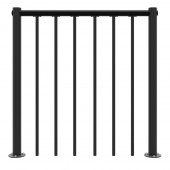 Balaustra colonnine corrimano PVC nera