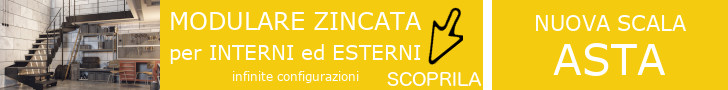 scala modulare zincata ASTA per interni e esterni